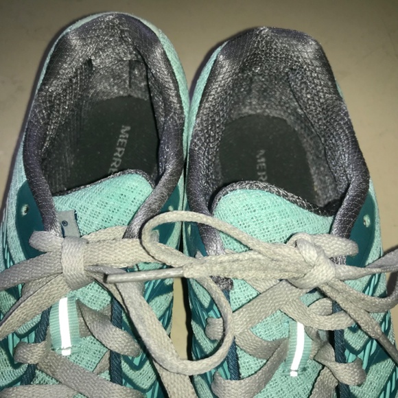 Merrell Bare Access trail running teal performance sneakers - Picture 5 of 15